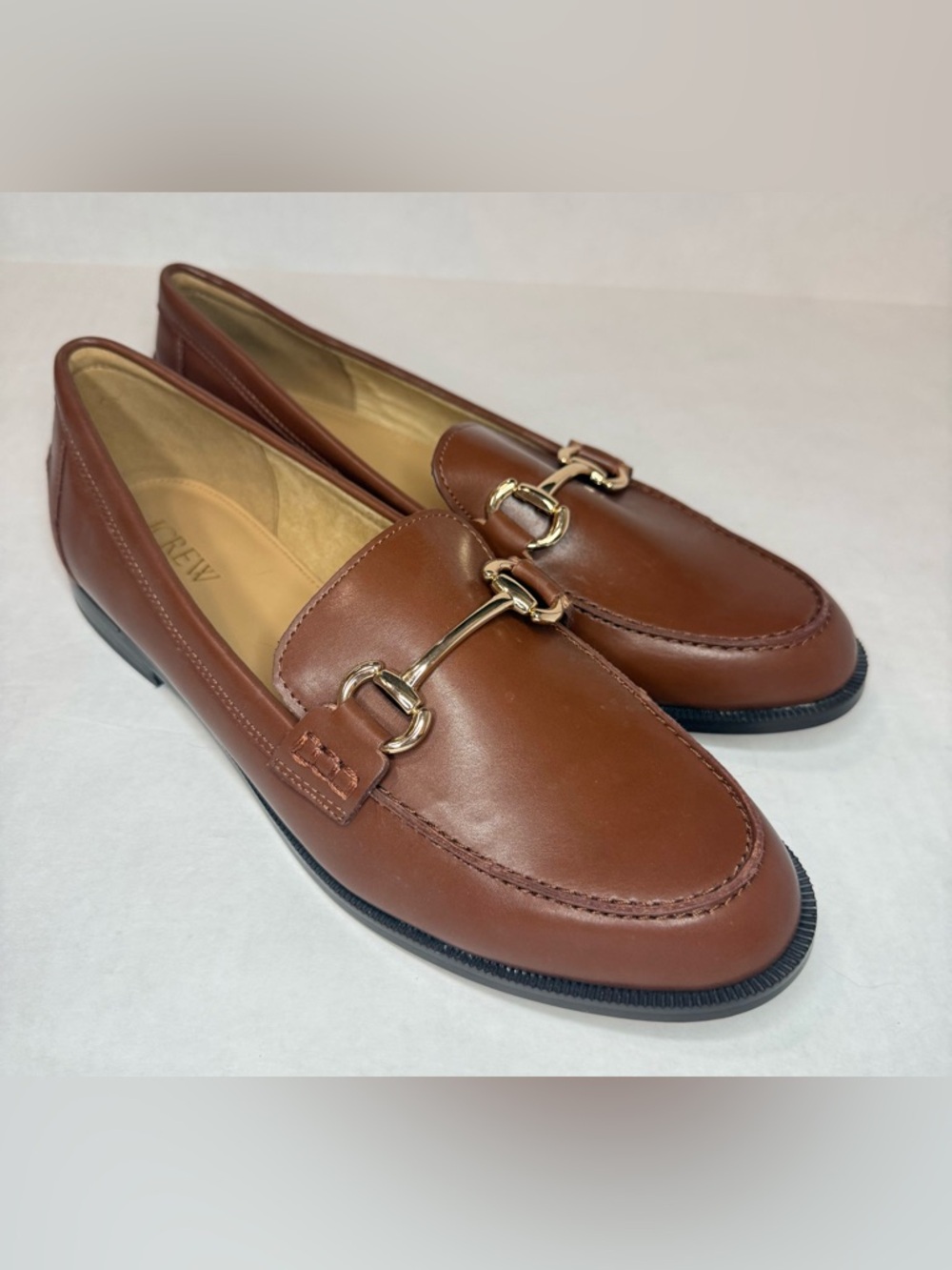 J. Crew Factory Classic Loafers Brown Antique Oak Size 9.5 - Picture 3 of 11